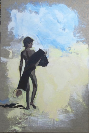 Картина под названием "Kel Aïr" - Christian Delavelle, Подлинное произведение искусства, Акрил Установлен на Деревянная рама…