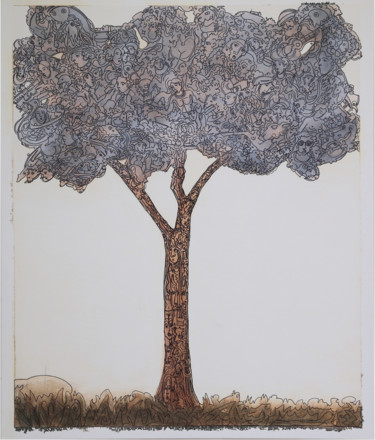 Malarstwo zatytułowany „Tree” autorstwa Juan Del Balso, Oryginalna praca, Akryl