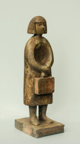 Sculpture titled "Muñequita Viajera" by Juan Del Balso, Original Artwork, Casting