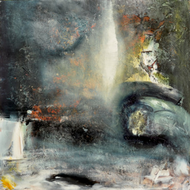 Pittura intitolato "abstract2" da Delia Avram, Opera d'arte originale, Acrilico
