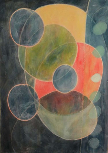 Peinture intitulée "Sostanza sogno" par Delia Pizzuti, Œuvre d'art originale, Acrylique Monté sur Autre panneau rigide