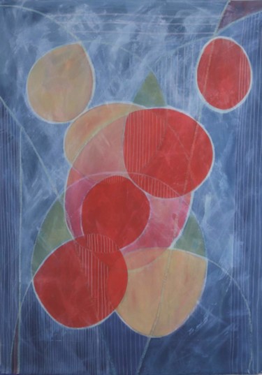 绘画 标题为“Rosso.3” 由Delia Pizzuti, 原创艺术品, 丙烯