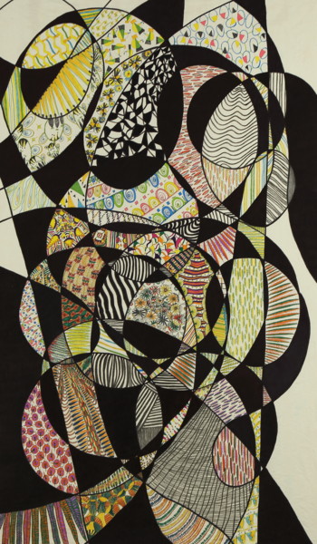 "Polimorphic" başlıklı Tablo Delia Pizzuti tarafından, Orijinal sanat, Mürekkep