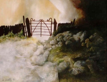 Malerei mit dem Titel "le-portail.jpg" von Délice, Original-Kunstwerk