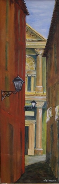 Painting titled "Ruelle Vieux Nice" by Jean-Marie Delmann, Original Artwork