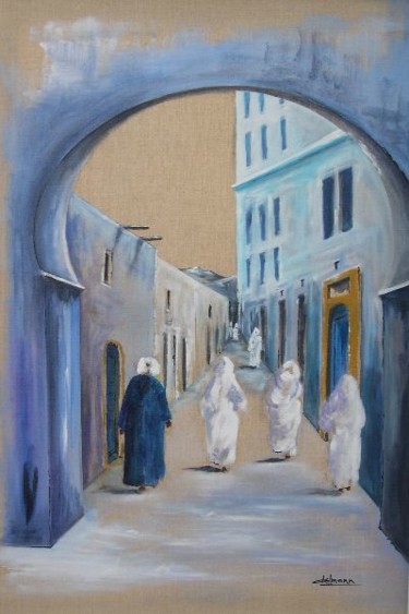 Peinture intitulée "Promenade (d'après…" par Jean-Marie Delmann, Œuvre d'art originale