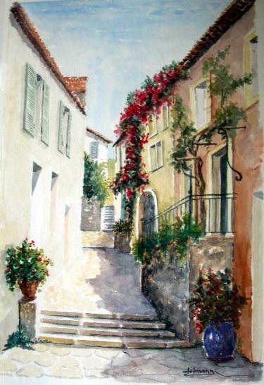 Painting titled "Rue de Collioure II" by Jean-Marie Delmann, Original Artwork