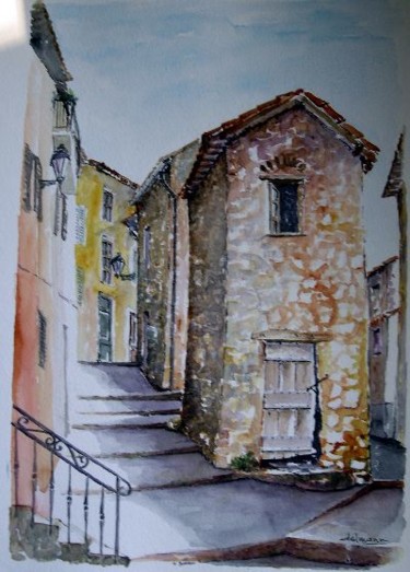 Painting titled "Rue de la Madonette…" by Jean-Marie Delmann, Original Artwork