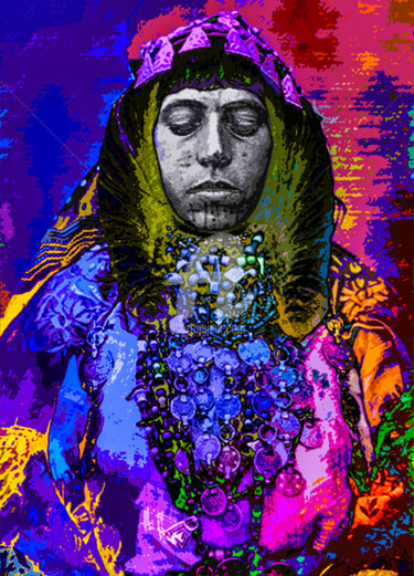 Digital Arts titled "Amazigh" by Delmv, Original Artwork, Digital Painting
