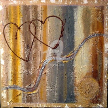 Peinture intitulée "l'amour est un long…" par Delny, Œuvre d'art originale, Acrylique