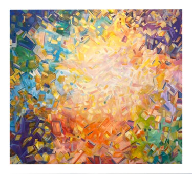 Peinture intitulée "Éclat de couleur" par Delphine Belkiri-Deluen, Œuvre d'art originale, Acrylique