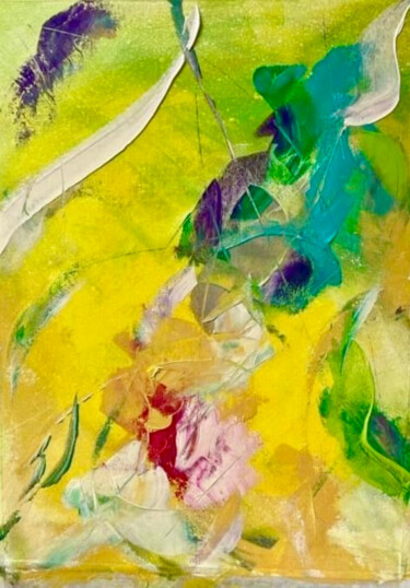 Peinture intitulée "Floraison" par Delphine Belkiri-Deluen, Œuvre d'art originale, Acrylique