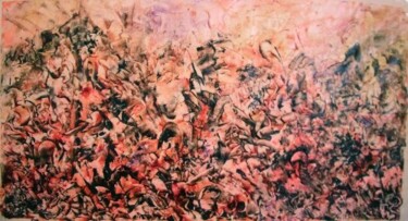 Pittura intitolato "fresco 6" da Delphine Bernard, Opera d'arte originale, Olio