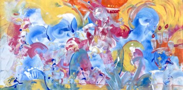 Картина под названием "OLYMPE" - Delphine Bernard, Подлинное произведение искусства, Акрил Установлен на картон
