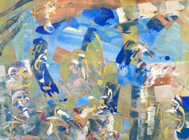 Malerei mit dem Titel "CLASSIC FALL" von Delphine Bernard, Original-Kunstwerk, Acryl