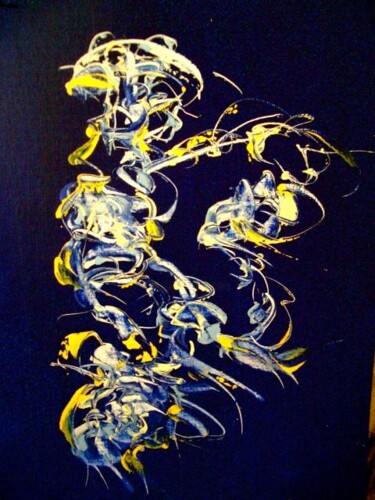 Painting titled "aiglechat" by Delphine Bernard, Original Artwork, Oil