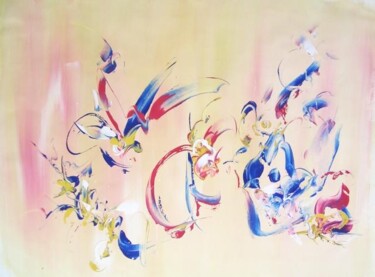 Peinture intitulée "pastel" par Delphine Bernard, Œuvre d'art originale, Huile
