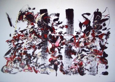 Peinture intitulée "rome" par Delphine Bernard, Œuvre d'art originale, Huile