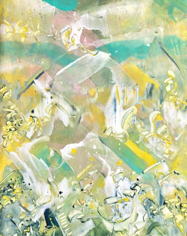 Картина под названием "DREAM ON" - Delphine Bernard, Подлинное произведение искусства, Акрил Установлен на картон