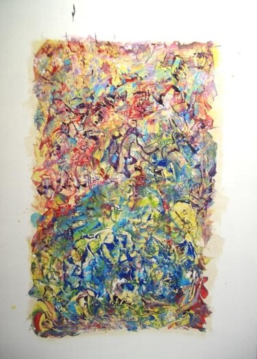 Peinture intitulée "pastel" par Delphine Bernard, Œuvre d'art originale, Huile