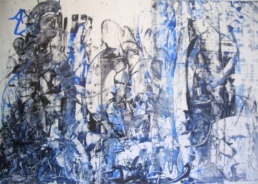 Pittura intitolato "Banquise" da Delphine Bernard, Opera d'arte originale, Acrilico