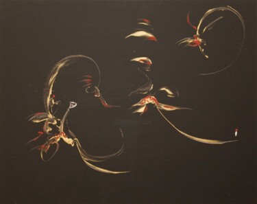 Painting titled "StarCruise" by Delphine Bernard, Original Artwork