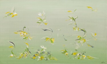 Painting titled "Spring" by Delphine Bernard, Original Artwork
