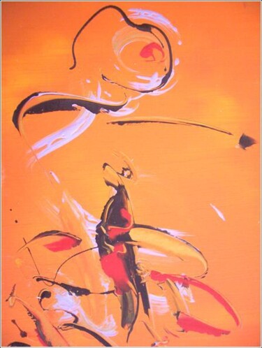 Painting titled "Flamenco 14" by Delphine Bernard, Original Artwork