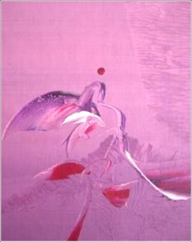 Painting titled "Orchid 05" by Delphine Bernard, Original Artwork