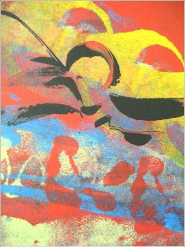 Painting titled "Bali 09" by Delphine Bernard, Original Artwork