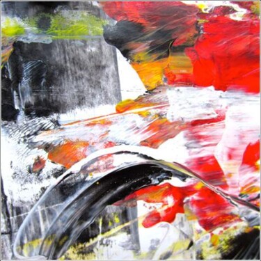 Painting titled "Abstract 05" by Delphine Bernard, Original Artwork