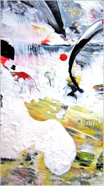 Painting titled "Abstract 13" by Delphine Bernard, Original Artwork