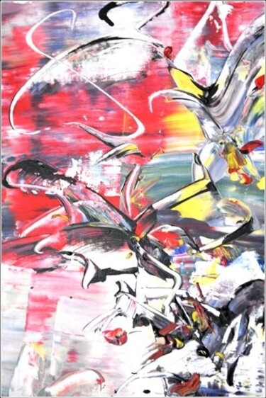 Painting titled "Cards 05" by Delphine Bernard, Original Artwork