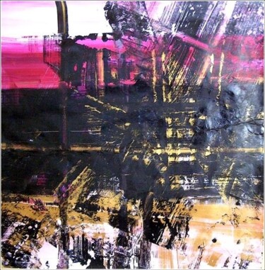Painting titled "Urban 10" by Delphine Bernard, Original Artwork