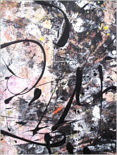 Painting titled "Urban 12" by Delphine Bernard, Original Artwork