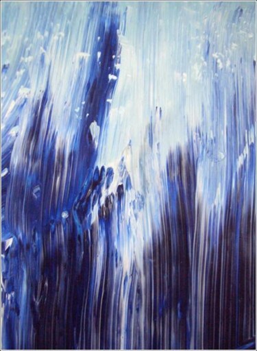 Painting titled "Wave 02" by Delphine Bernard, Original Artwork