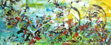 Картина под названием "Original Battle" - Delphine Bernard, Подлинное произведение искусства, Масло