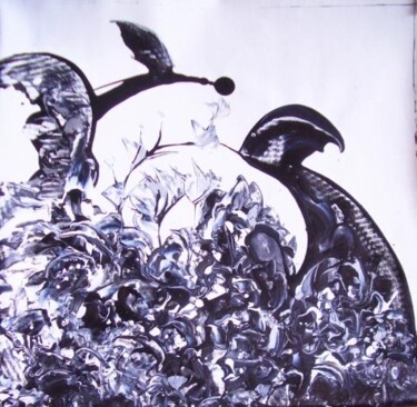 Peinture intitulée "la possibilité d'un…" par Delphine Bernard, Œuvre d'art originale, Acrylique
