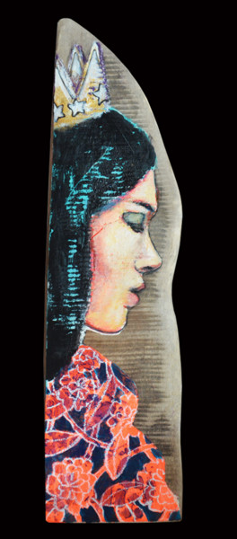 " Un eternel amour " Pintura titulada "" Un eternel amour "" por Delphine Cossais, Obra de arte original, Oleo