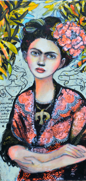 " Une goutte de Shalimar " Pintura titulada "" Une goutte de Sha…" por Delphine Cossais, Obra de arte original, Oleo