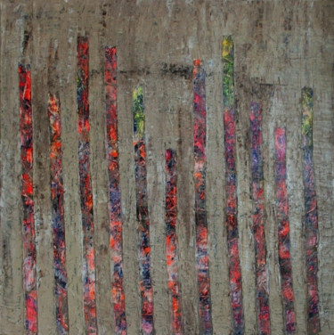 Malerei mit dem Titel "Libération 2" von Delphine Dessein, Original-Kunstwerk, Acryl