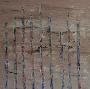 Malerei mit dem Titel "Libération 4" von Delphine Dessein, Original-Kunstwerk, Acryl