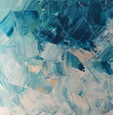 Картина под названием "Abstraction..." - Delphine Dessein, Подлинное произведение искусства, Акрил