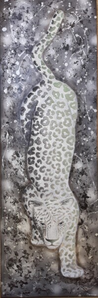 Peinture intitulée "Panthère" par Delphine Maranon, Œuvre d'art originale, Acrylique