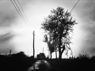 Photography titled "Rainy Blur" by Delphine Margau, Original Artwork, Digital Photography