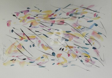Painting titled "aquarelle" by Delphine Rocher, Original Artwork, Watercolor