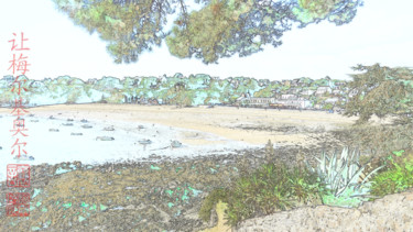 Digital Arts titled "Baie de Port-Mer pr…" by Jamy Delpias, Original Artwork