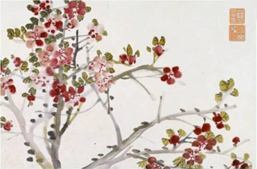 Digitale Kunst mit dem Titel "Composition Florale…" von Jamy Delpias, Original-Kunstwerk