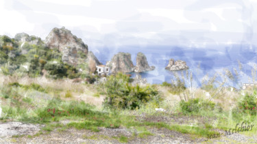 Digital Arts titled "Scopello Sicilia" by Jamy Delpias, Original Artwork
