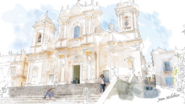 Arte digitale intitolato "Basilica Minore di…" da Jamy Delpias, Opera d'arte originale